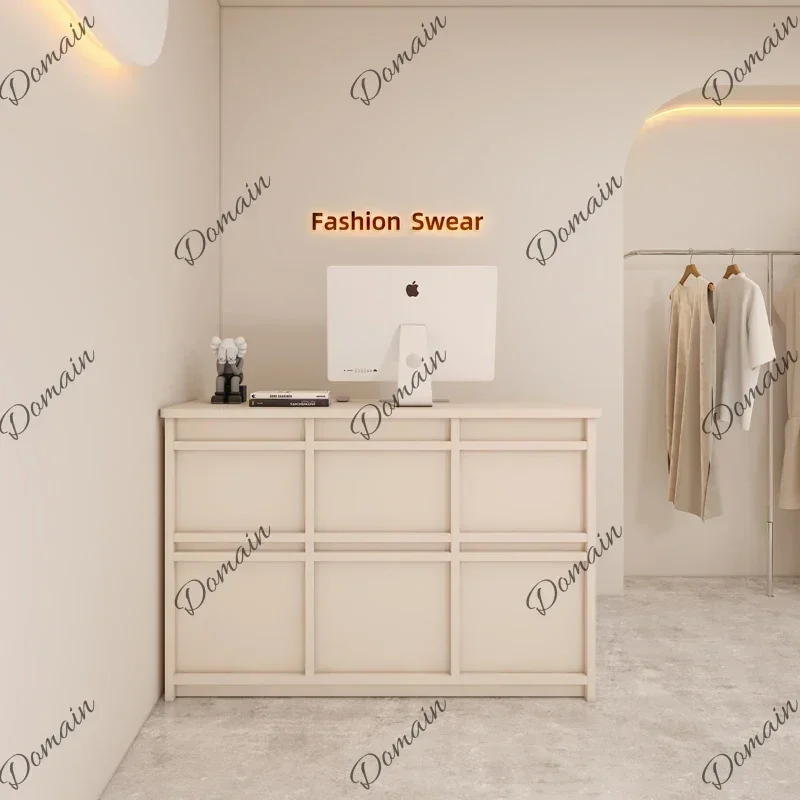 9X Wooden Front Desk Reception Desks Checkout Counter Luxury Business Reception Desks Shop Modern Office Furniture Receptie LLRD
