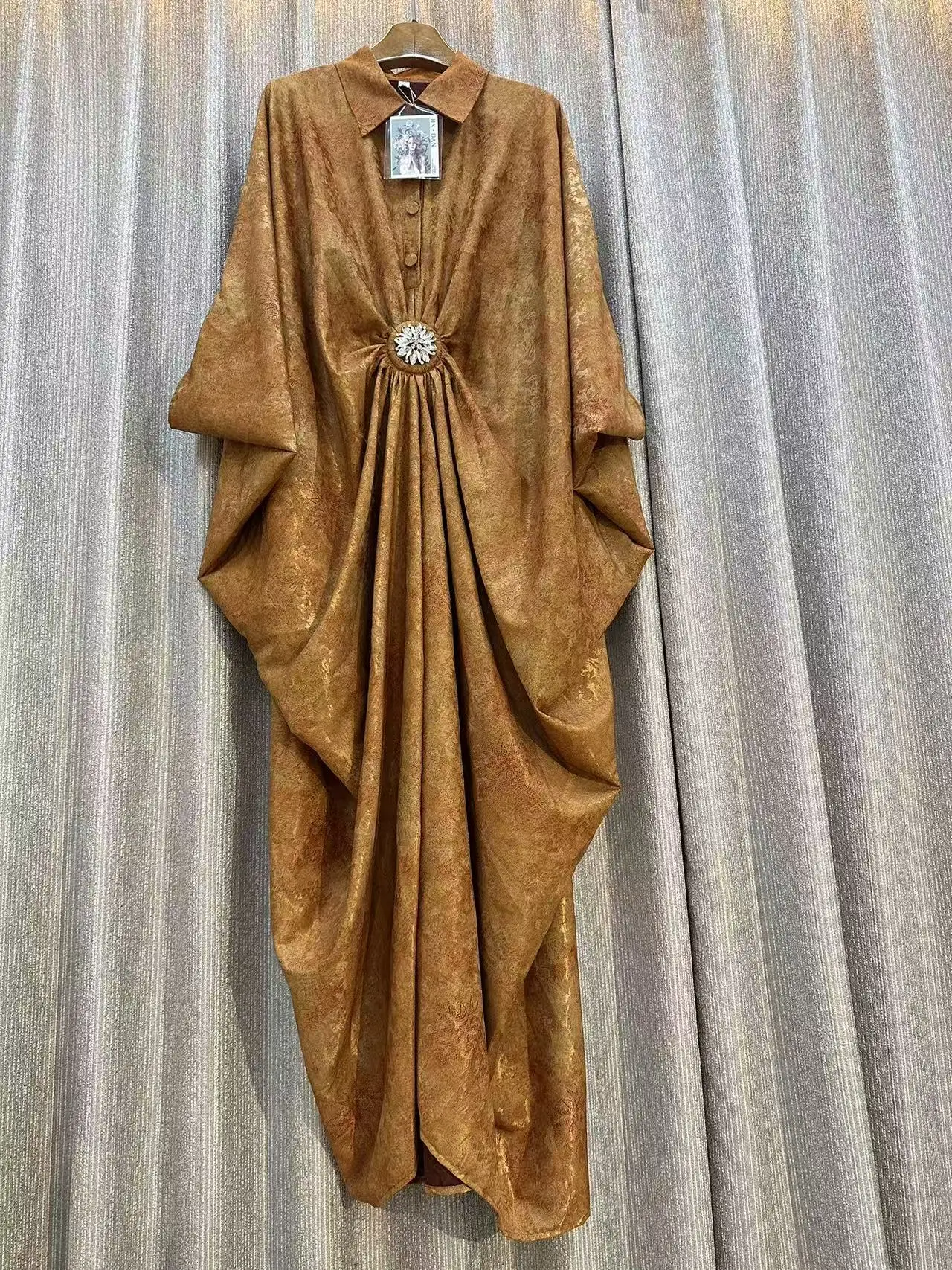 

Bat sleeve Print Patchwork Fashion Dress For Women loose Waist Big Swing Office Lady Robe Vintage Casual Elegant party Vestidos