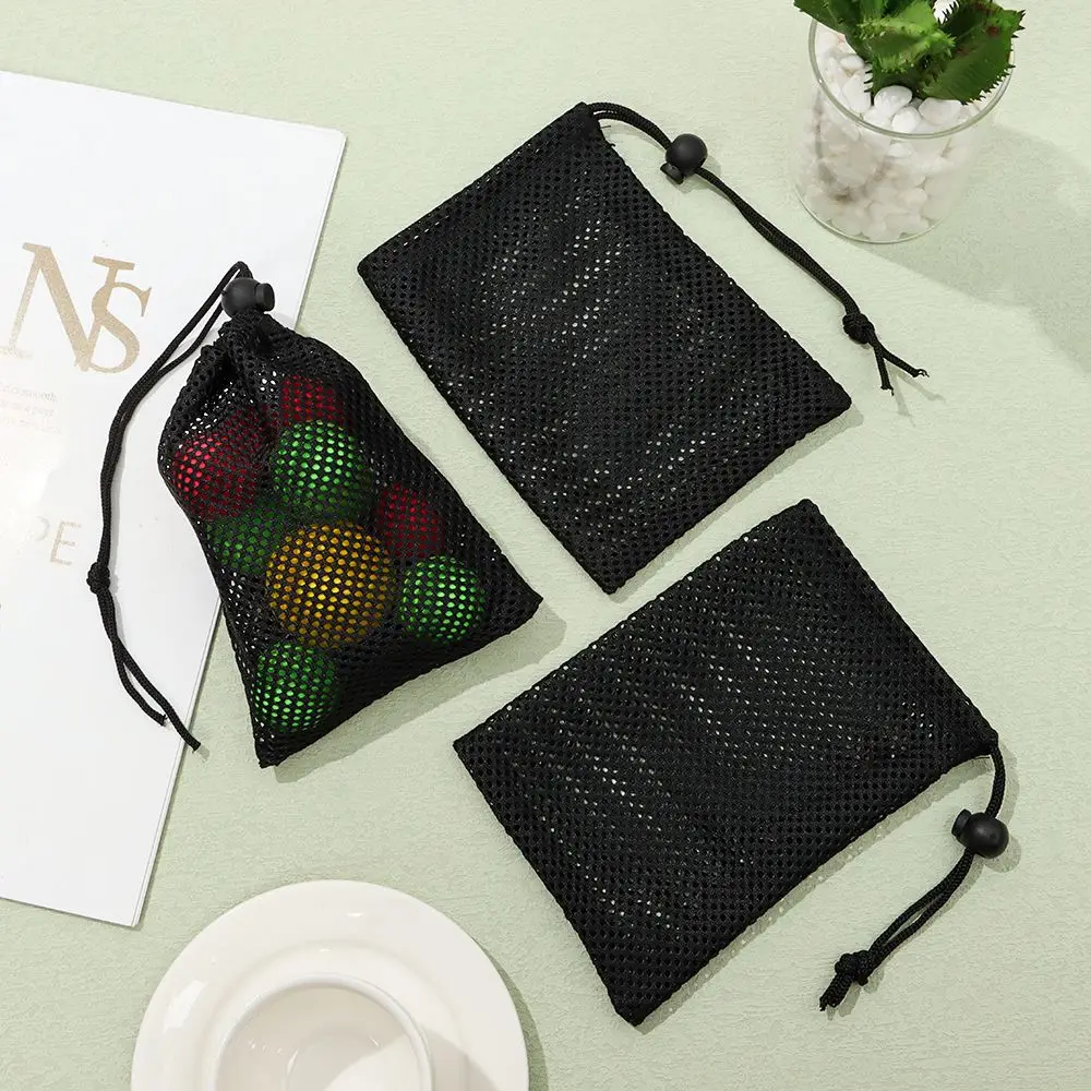 Outdoor Home Multi Purpose Stuff Sack Storage Bag Laundry Bag Mesh Drawstring Bag