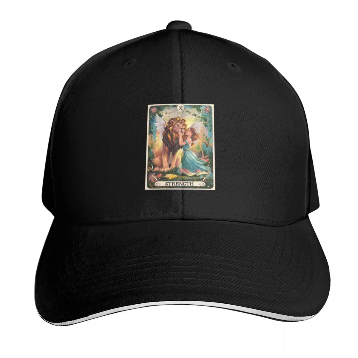 Tarot Card - Strength Baseball Cap Curved Brim Classic Fit Low Profile Unstructured Unisex for Men Women