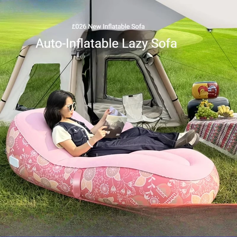 Modern multi-scene multi-function inflatable sofa, portable and foldable, suitable for camping, office and family leisure