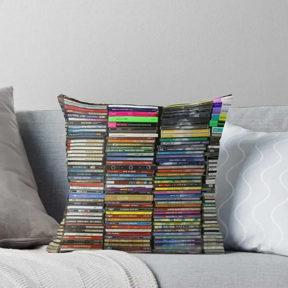 

Stacks of CDs Throw Pillow christmas pillowcases New year home decor items Decorative Cushions For Luxury Sofa pillow
