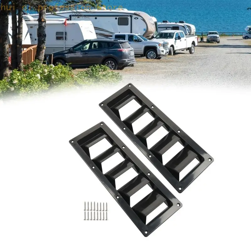 Lüftungsabdeckungen für Anhänger, Boot, 2er-Pack mit Schrauben für Lüftungsschlitze Versorgungsfach H8WE – Detail 9