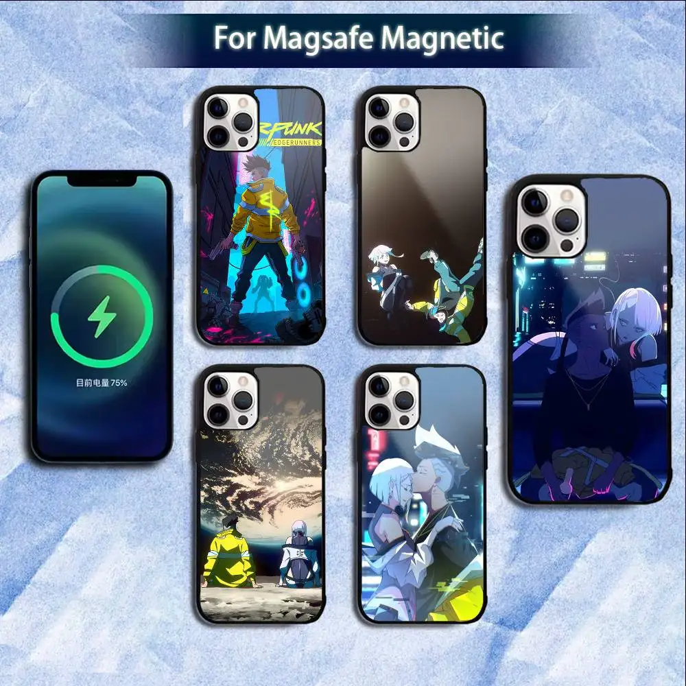 

Cyberpunk Game E-Edgerunners Phone Case For iPhone 16e,16,15,14,13,12,11,Plus,Pro,Max,Mini Magsafe Magnetic Wireless Charging