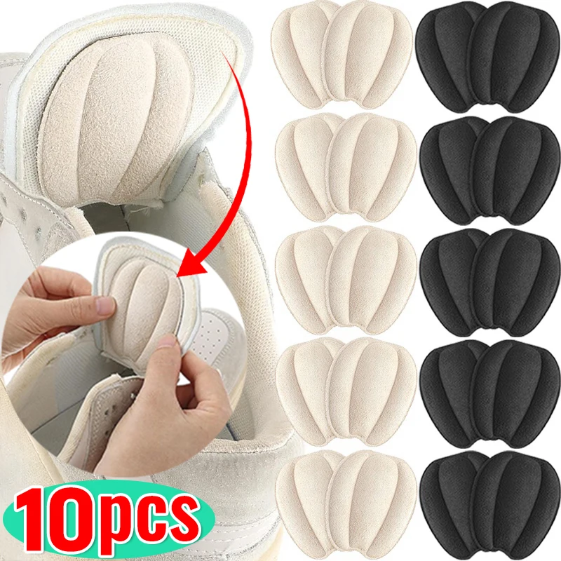 

10pcs Sandal Anti-slip Stickers Leather Forefoot Pad Women High Heels Pain Relief Insert Insoles Toe Cushion Foot Care Shoes Pad