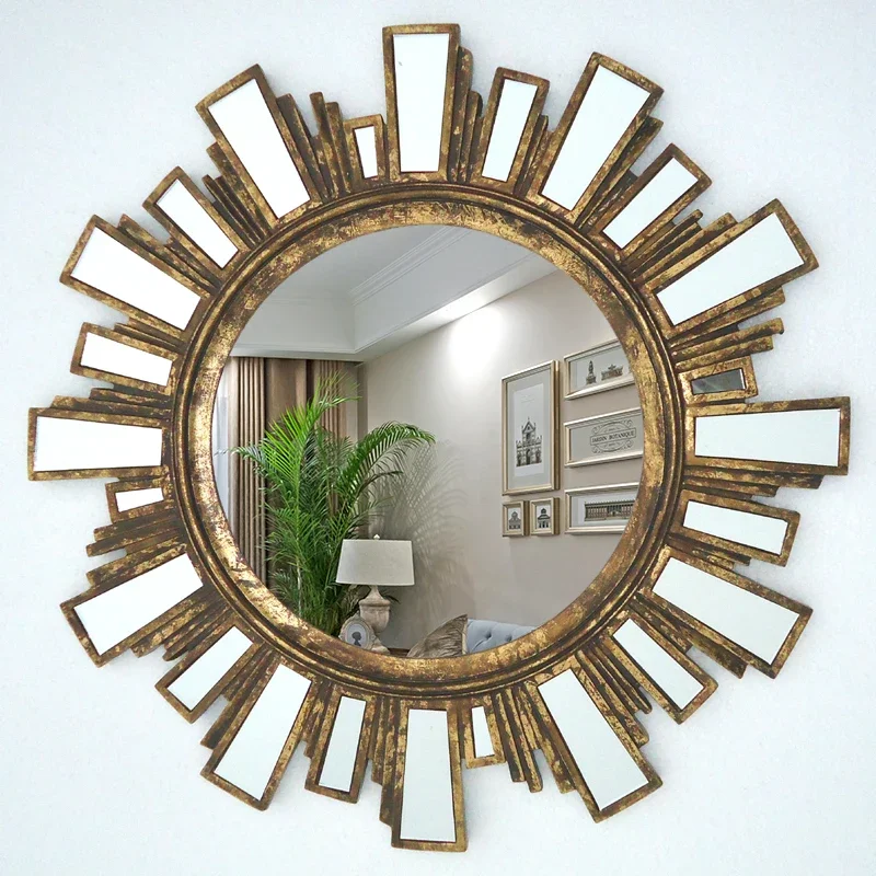 Design Shower Wall Mirrors Antique Elegant Bathroom Hanging Decorative Mirrors Bedroom Luxury Espejos Para Maquillaje Decoration