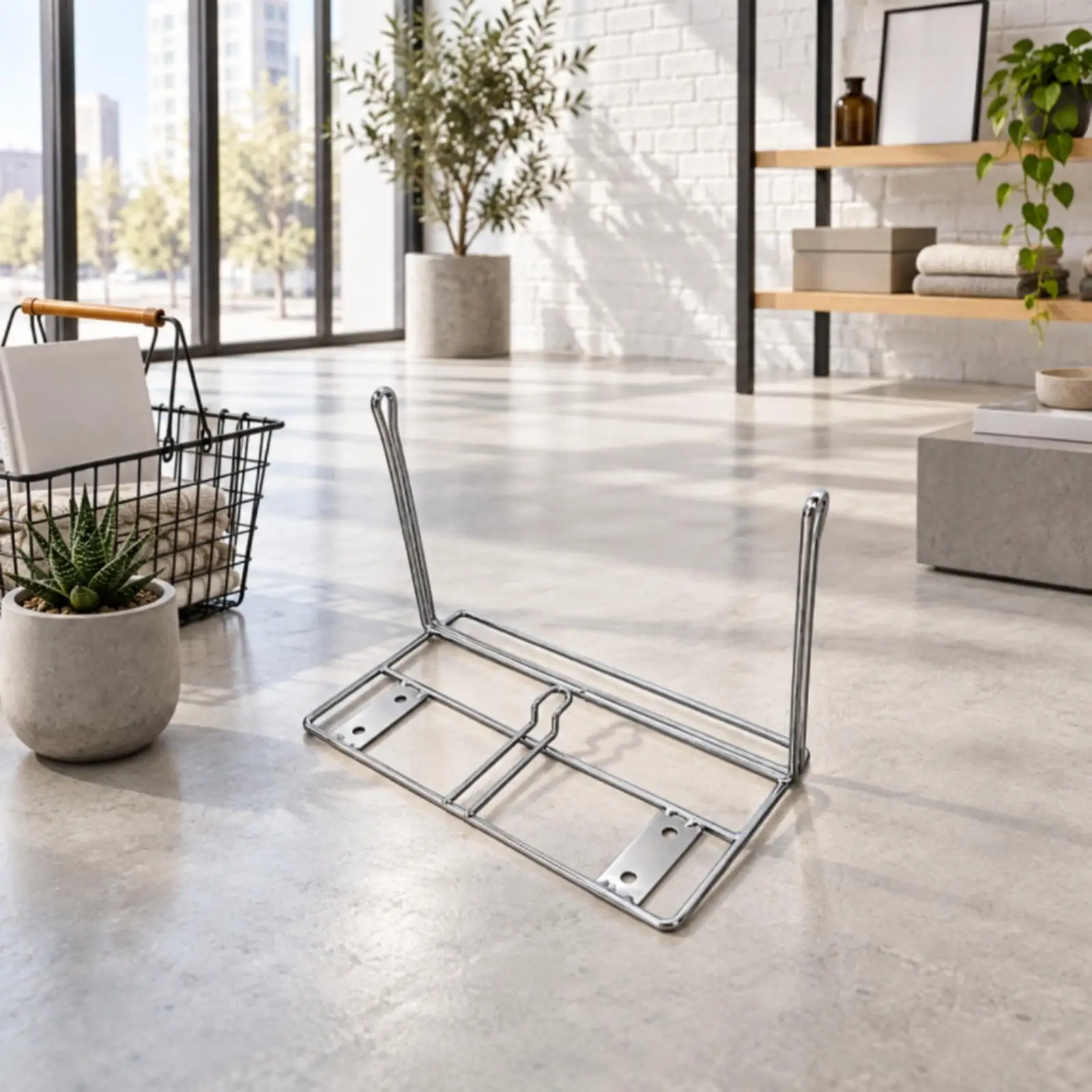 Shopping Bag Holder Rack Commercial Wire-Frame Shopping Bag Rack Grocery Sack Holder Stable Easy Dispensing for Shop Owners