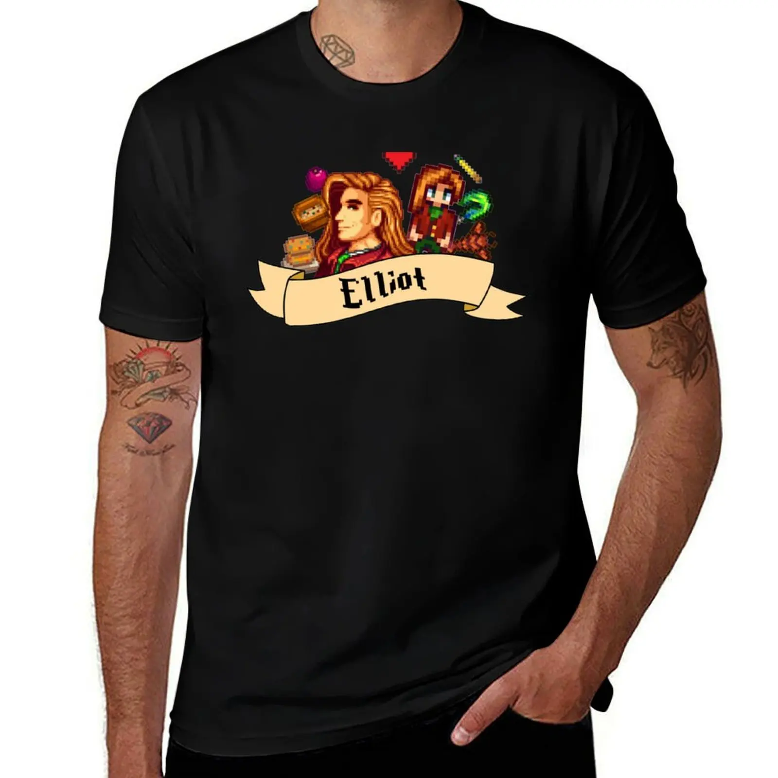 

Elliot Stardew Valley T-Shirt affliction shirts Funny t-shirt Funny t-shirts clothing for men