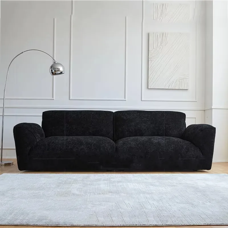 Fancy Living Room Sofas Sectional Black Simple Modern Sectional Lazy Sofa Choice Plush Floor Bank Woonkamer Home Furniture