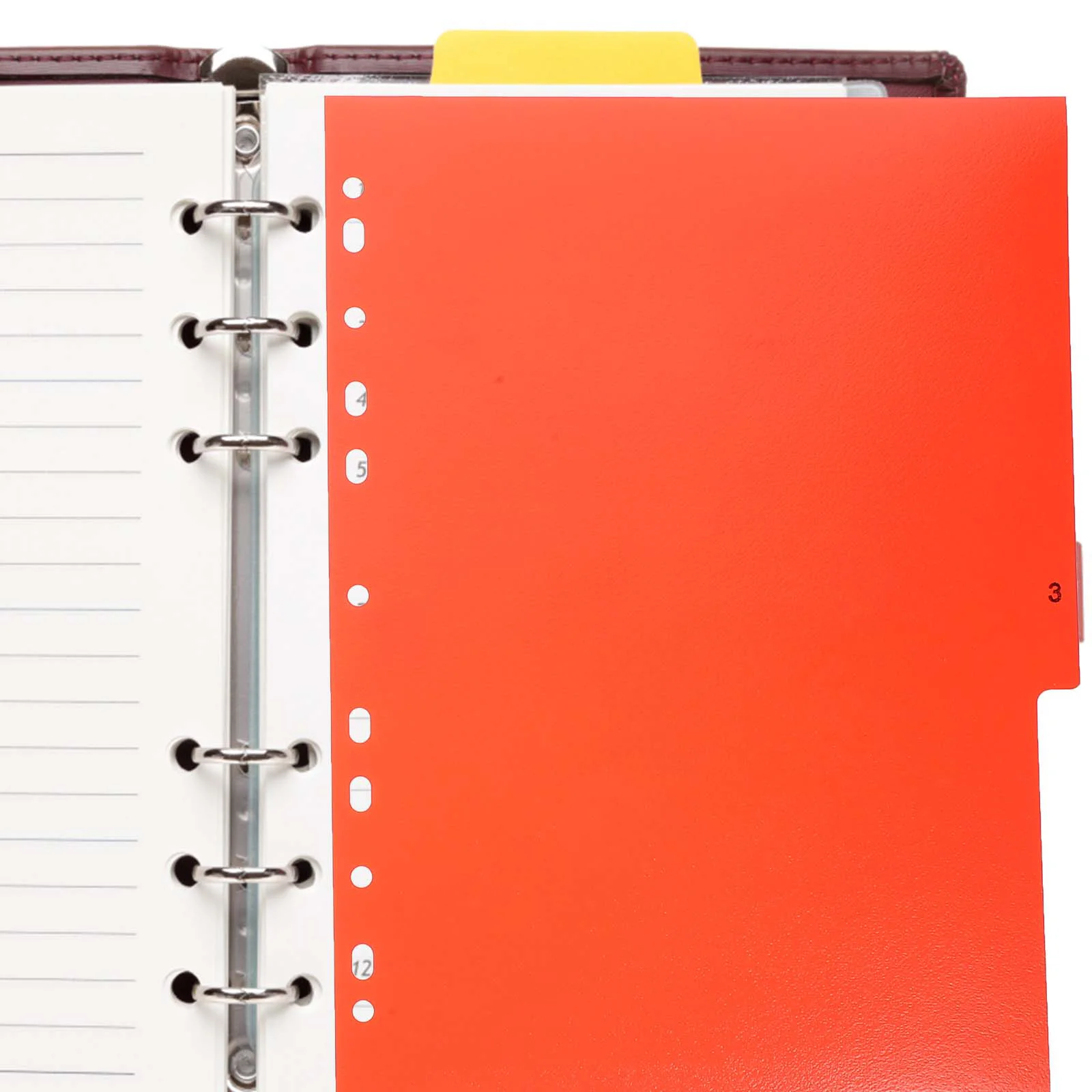 Index Separator Page A4 Notebook Dividers Binder With Tabs File Separators For Clips Pluggable
