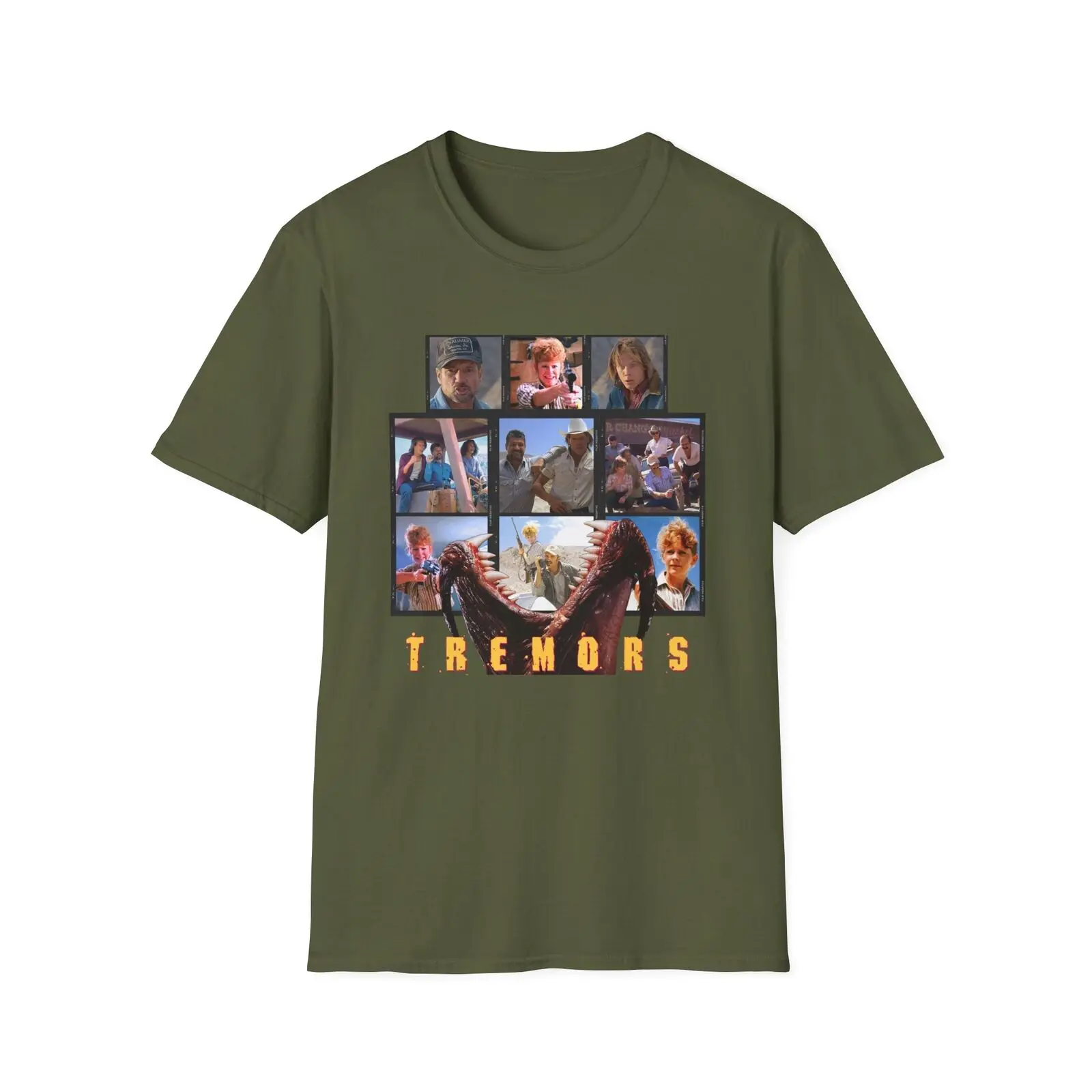 Tremors Unisex Softstyle T-Shirt, Kevin Bacon, Reba McEntire, Graphic Tee