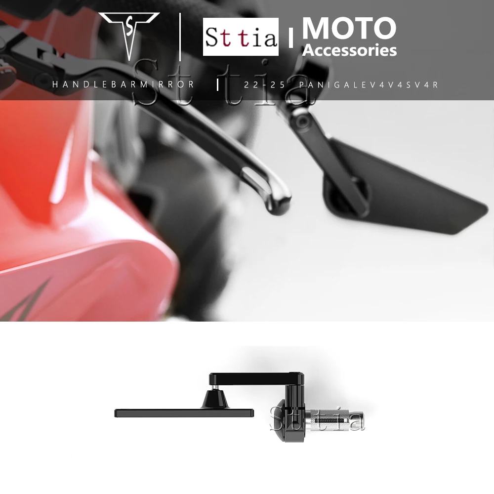 

Новые зеркала заднего вида для мотоциклов 2025 года, аксессуары для Ducati Panigale V4 S 2022-2024, зеркало заднего вида на руль CNC для Panigale V4 R