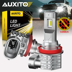 2X H11 H8 LED Fog Light Canbus 9005 HB3 9006 HB4 LED Fog Lights No Error Lamps Bulb 12V 55W CSP Chip 6500K White 360 AUXITO H11