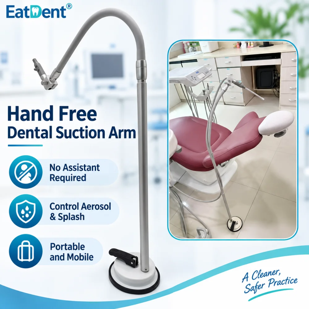 Dental Saliva Ejector Holder Hands Free Suction Tube Bracket Adjustable Flexible Saliva Ejector Support Rack Dental Accessory