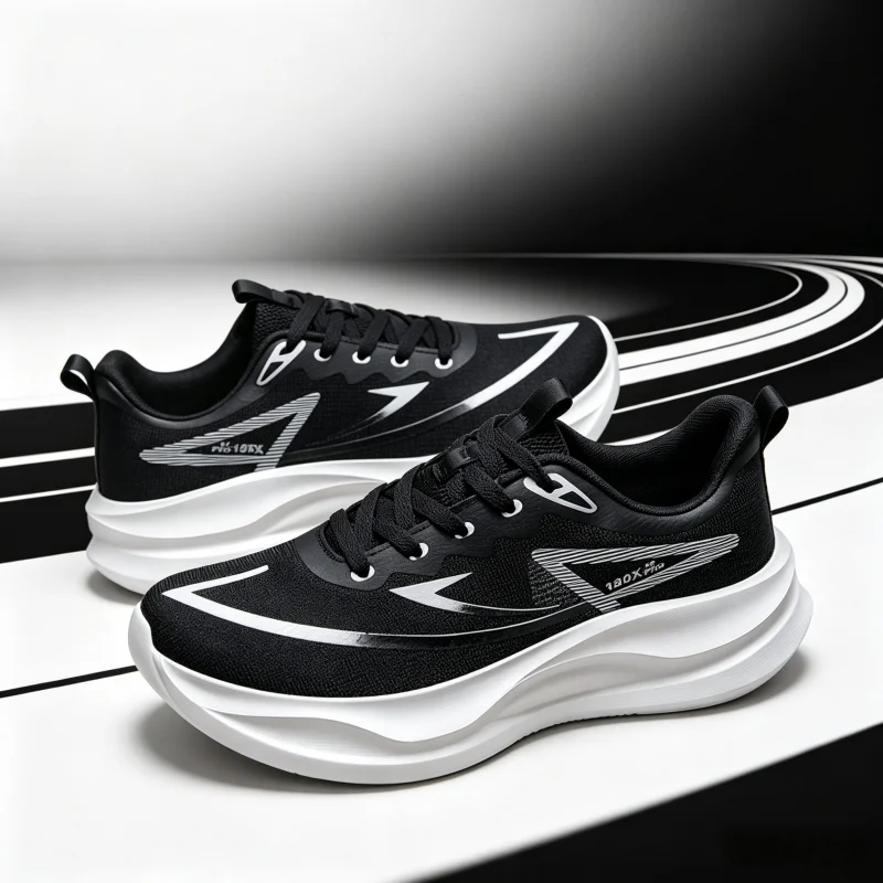 180X Pro Unisex Running Shoes 36-47 Large Size Light Breathable Mesh Sneakers Soft Cushion Sole Gym Jogging Athletic Trainers