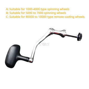 CNC Stainless Steel Fisheries Crank Fishing 1000 8000 12000 Complete Folding Metal Watchtower Handle 8 Main Sales Cranlintem - №7