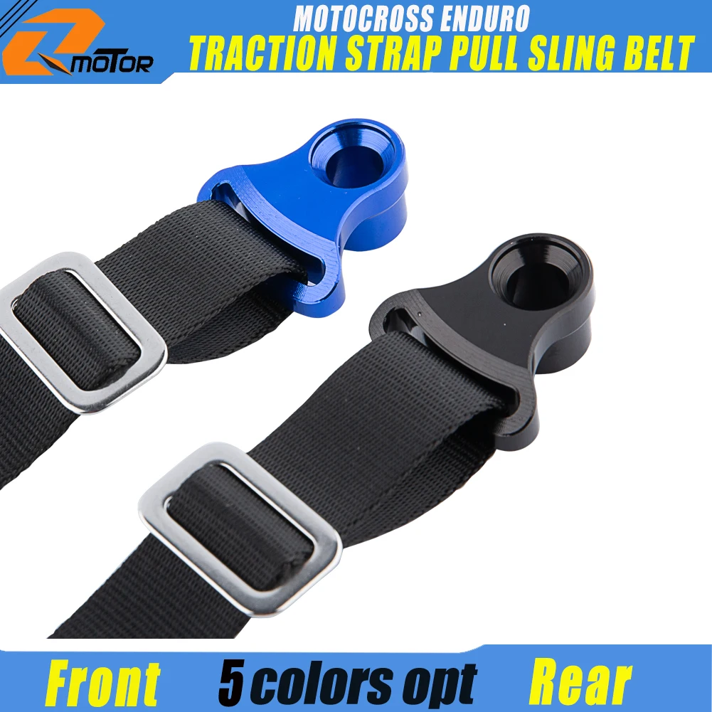CNC Rescue Traction Strap Pull Sling Belt For Yamaha KTM Kawasaki Suzuki Honda Husqvarna CRF YZ KX EXC SX Road Motocross Enduro