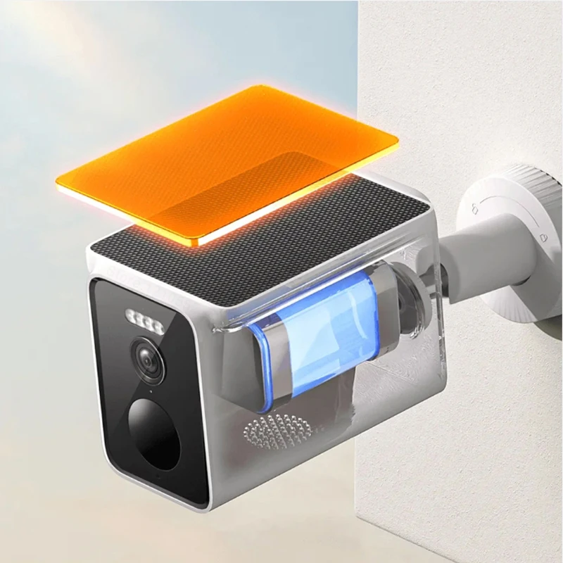 Global Version Xiaomi Solar Outdoor Camera BW400 Pro Set Solar-Powered Battery IP66 Full-Color Night Vision Alexa Cloud storage