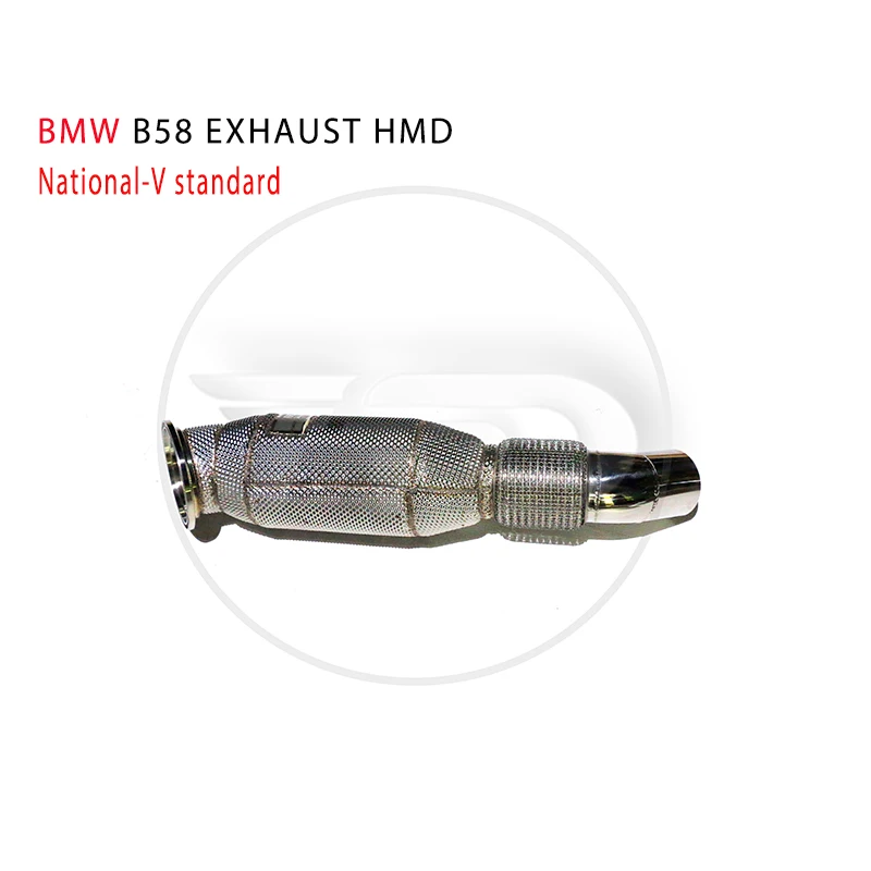 

HMD Exhaust System High Flow Downpipe for BMW M140i B58 3.0T V6 2017-2019 Car Accessories With Catalytic Converter Header