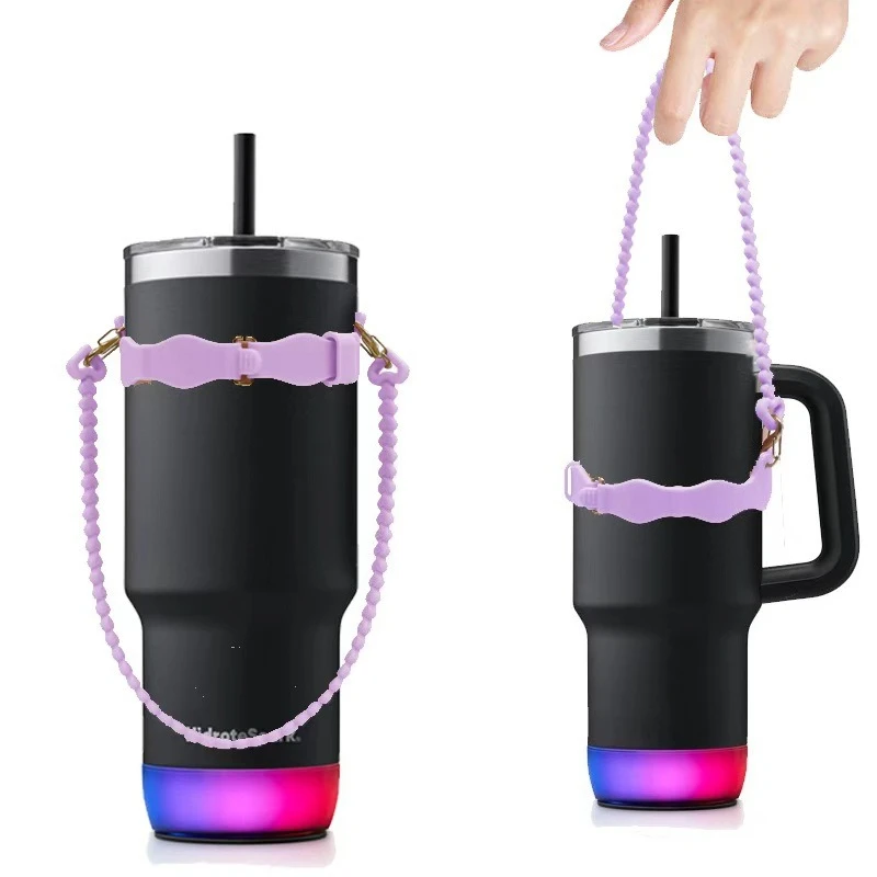 

Adjustable Mouth Silicone Water Bottle With Detachable Hanging Rope 90 110mm Diameter Portable Hand Strap Ideal For Outdoor