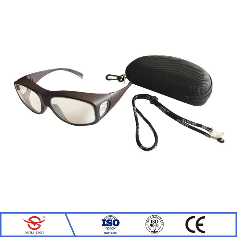 Radiological protection 0.5/0.75mmpb lead spectacles x-ray gamma ray protective lightweight all-round protective lead glasses