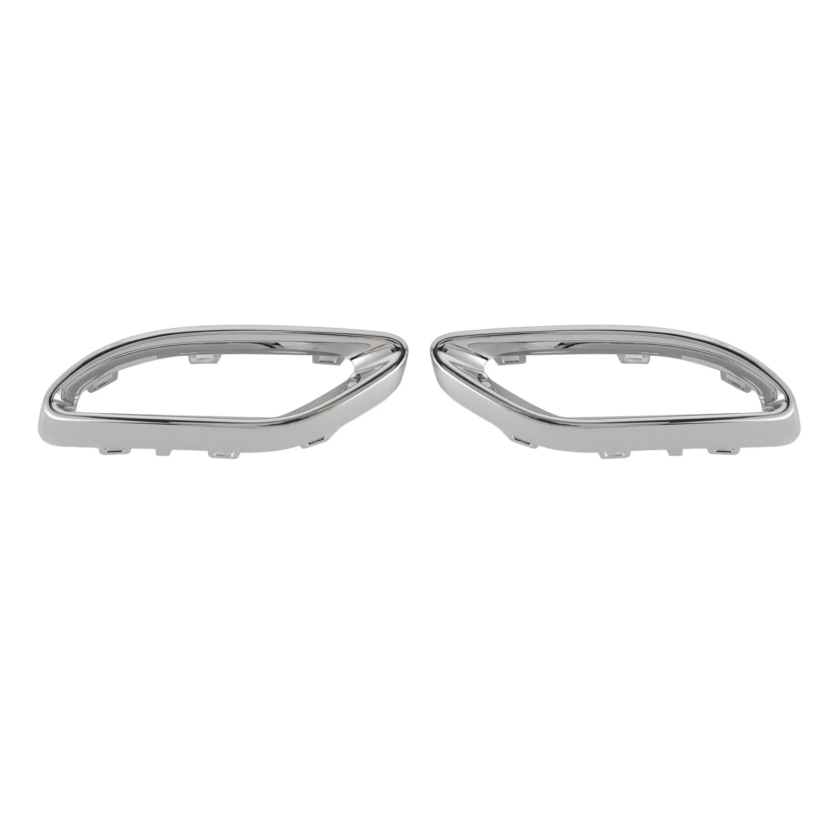 Car Gloss Chrome Gloss Chrome Exhaust Tip Cover Trims For Mercedes-Benz A B C E GLC CLS‑Class W177 W247 W205 W213 X253 C257