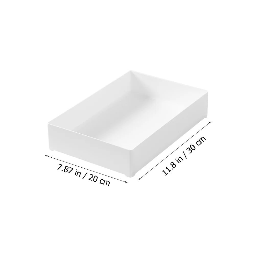 

4Pcs Storage Boxes Plastic Dresser Drawer Organizers Kitchen Vanity Office Makeup Desk Organizer Large Capacity