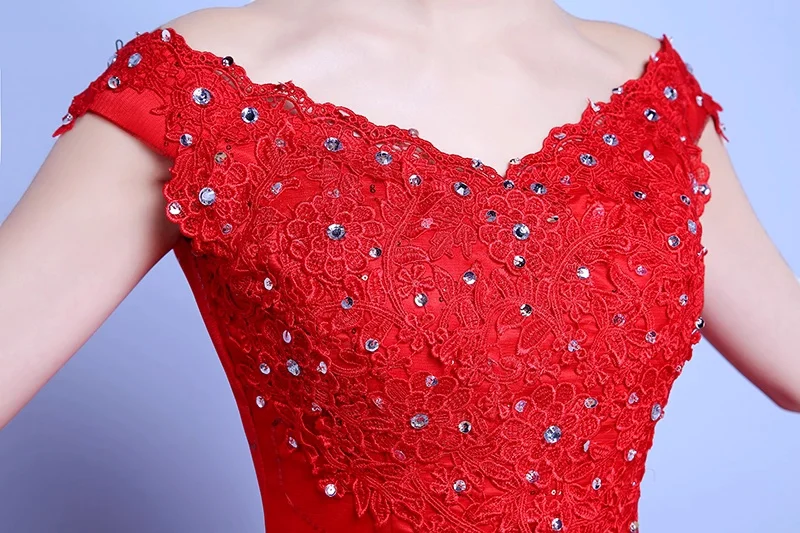 XXN-049 # فستان الزفاف الدانتيل يصل 2025 جديد الزفاف الأبيض الأحمر رخيصة بالجملة التجزئة الكرة ثوب تخصيص مجاني للحزب أحجام كبيرة #6