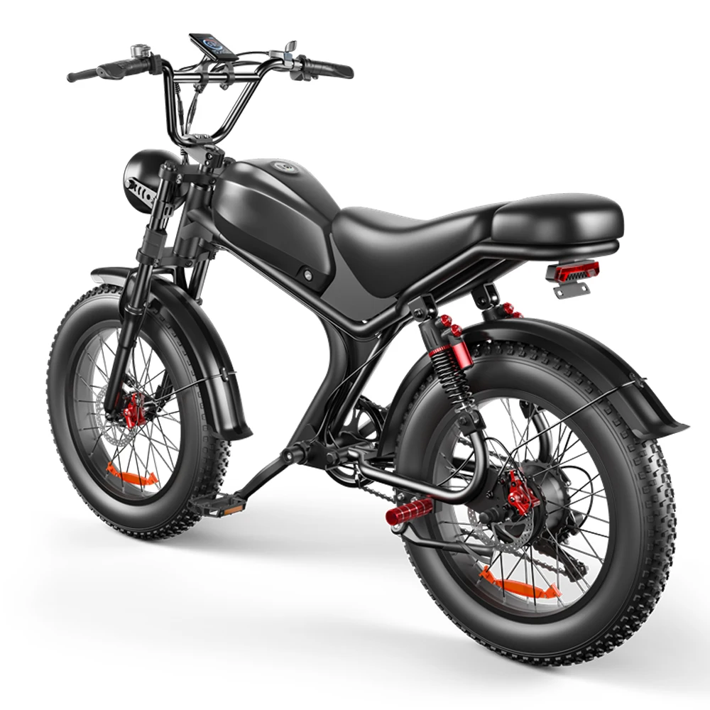 Retro Fatbike 48V 20AH ebike UK warehouse electric bicycle 20 inch 1000W motor fat tyre USA EU stock electric bike