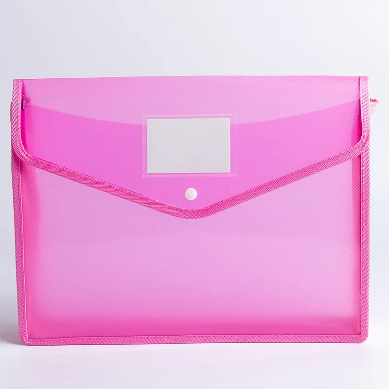 A4 File Folder Stationery Storage Folder Waterproof File Organizer Folders Pvc Bag Portfolio Paper Storage Office Organizers