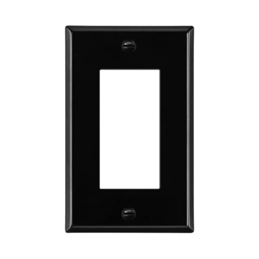 

Decorator Switch Metal Wall Plate, Outlet Cover, Corrosion Resistant, 1-Gang 4.50" x 2.76", Powder Coated Stamped Steel, 7731-B