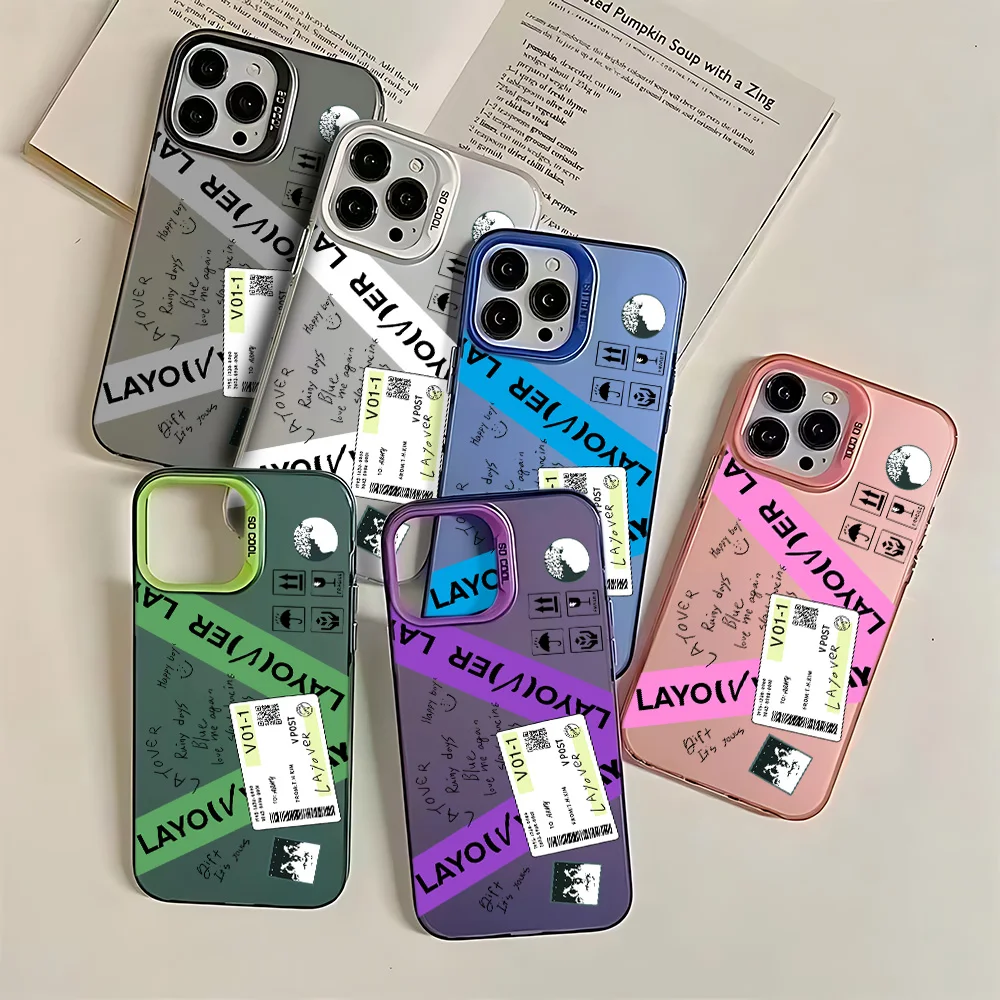 Модный чехол для телефона с ретро-этикетками для iPhone 16, 15, 14, 13, 12, 11 Mini Pro Max X XR XSMAX 8 7 Plus, матовая задняя крышка с защитой от падения