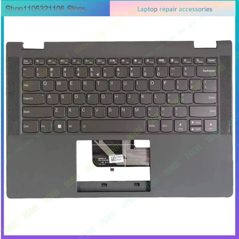 F LCD Original New US Backlight Keyboard Laptop Palmrest Upper  For Lenovo Ideapad Flex 5-14IIL05 5 14ITL05 5-14ARE05