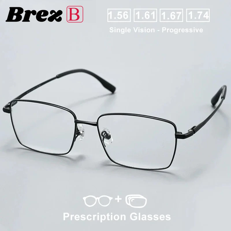 نظارات طبية بصرية للرجال بتصميم بسيط من Braz، وصفة مخصصة لقصر النظر، نظارات فوتوكروميك #1