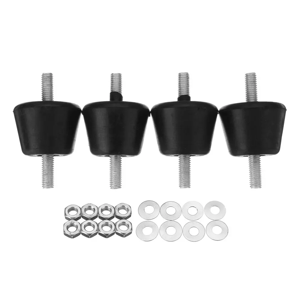 แผ่นยางกันกระแทกยางรองตัวหน่วงการสั่นสะเทือน4ชิ้นอเนกประสงค์, อุปกรณ์เสริมสำหรับเครื่องปรับอากาศ