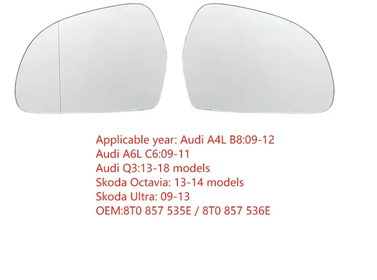 

Suitable for Audi Q3 A4L B8 A6L C6 Skoda Octavia Auto accessories left and right reverse rearview mirror