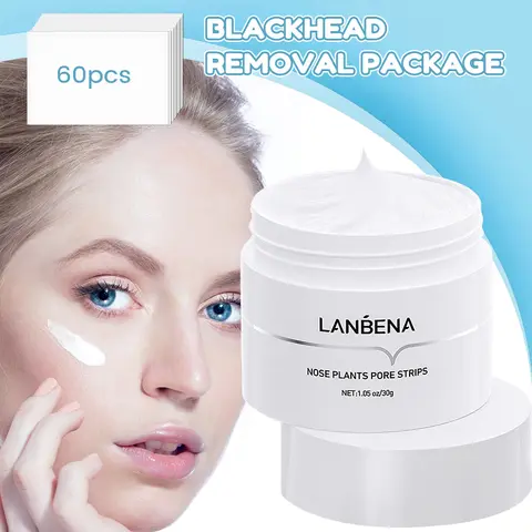 LANBENA Blackhead Remover Nose Mask Cleaner Pores Peeling Deep Cleansing Blackhead Peel Off Mud Mask Treatments Skin Care