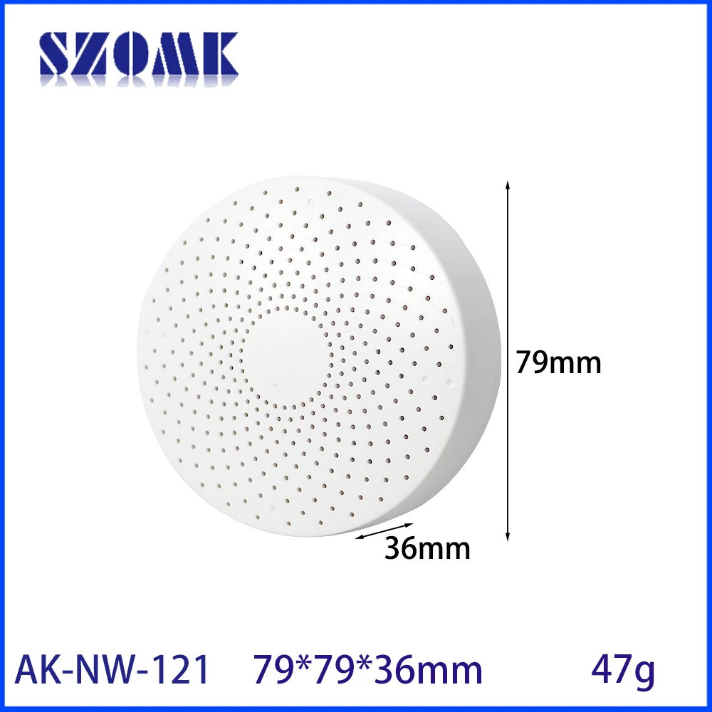 79*79*36mm AA Battery Smart Home Human Body Sensor Ceiling Casing Wall-Mounted Plastic Pcb Case For Electronic