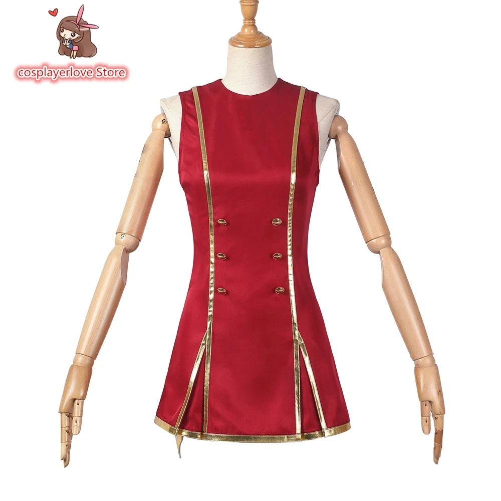 أزياء أوما موسومي بريتي ديربي جولد شيب ريد ستريف التأثيرية لحفلات الهالوين وأعياد الميلاد