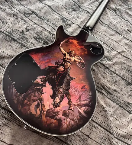 Adam  Custom Limited Edition Art Collection Frank Antique Silverburst guitar，high quality