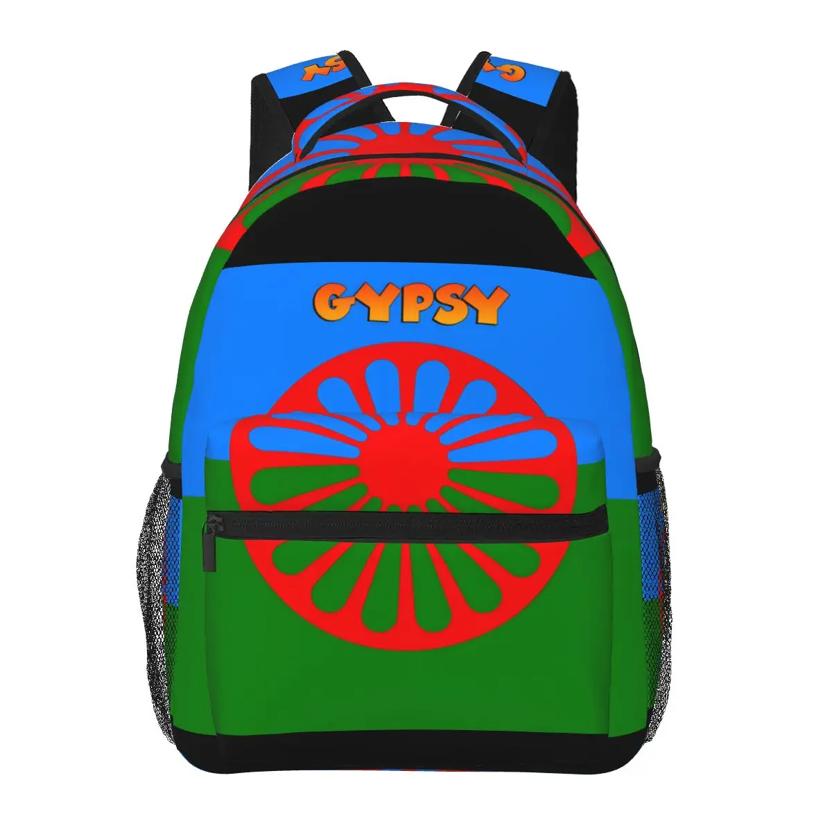 

Gypsy Romani Peoples Flag Casual Backpack Unisex Students Leisure Travel Computer Backpack