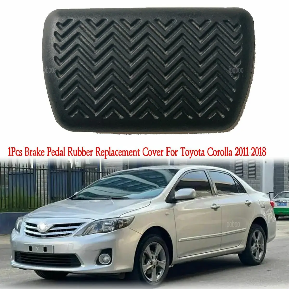 

Чехол на педаль тормоза для Toyota Corolla 2011-2018 AT, 1 шт., сменные резиновые накладки на педаль тормоза