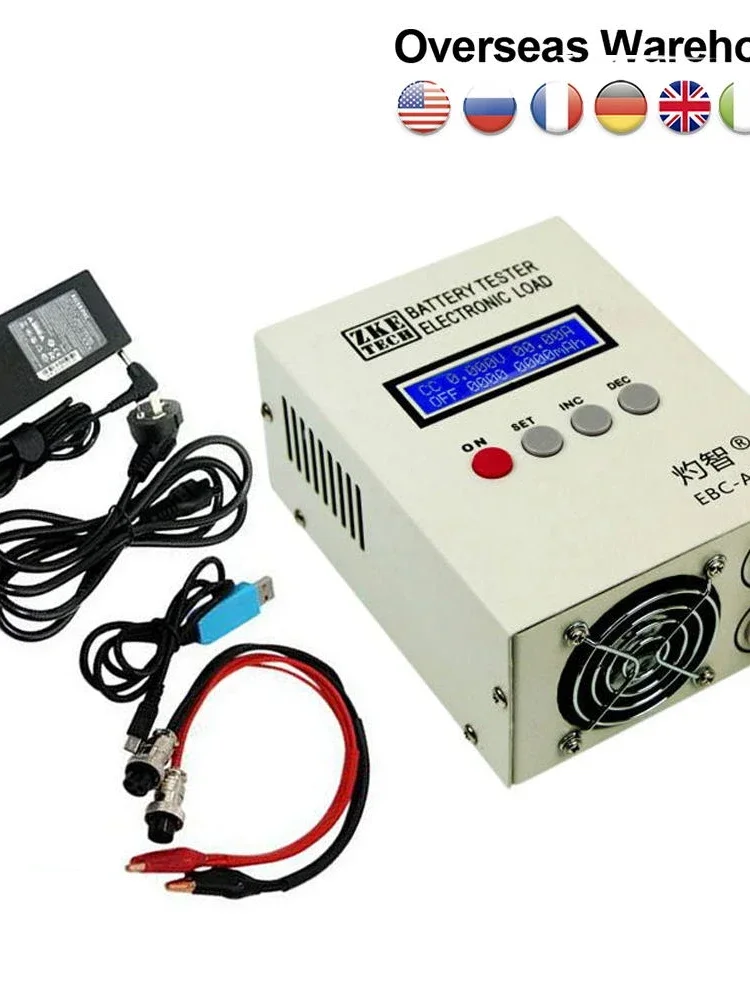 EBC-A20 Battery Tester 30V 85W Lithium/Lead Acid Battery Capacity Tester Electronic Load PC Software Control 5A Recharge