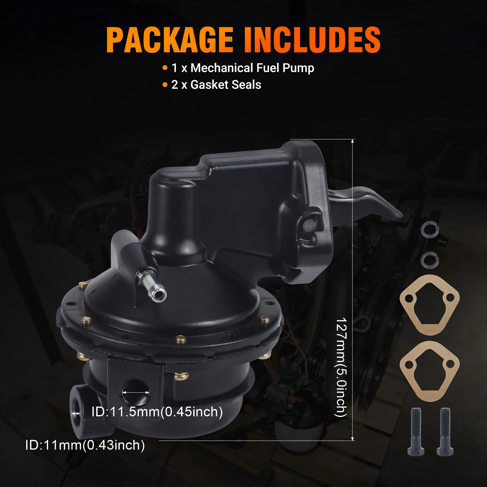 

Front Mount Marine Mechanical Fuel Pump For Big-Block Mercury MerCruiser Chevrolet 454 502 7.4L 8.2L OEM 861677T 818383T 18-8860