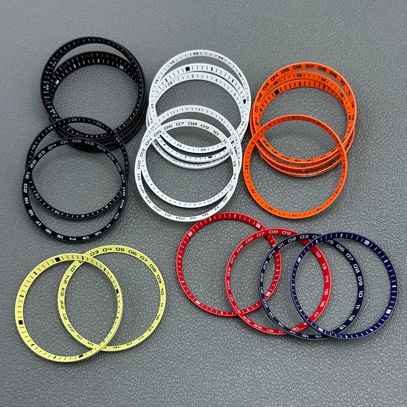 Multiple 30.5 Bezel Ring Fits SKX007 SKX009 SRPD Watch Cases Plasticsr Inner Ring NH35 NH36 Watch Case Refit Parts