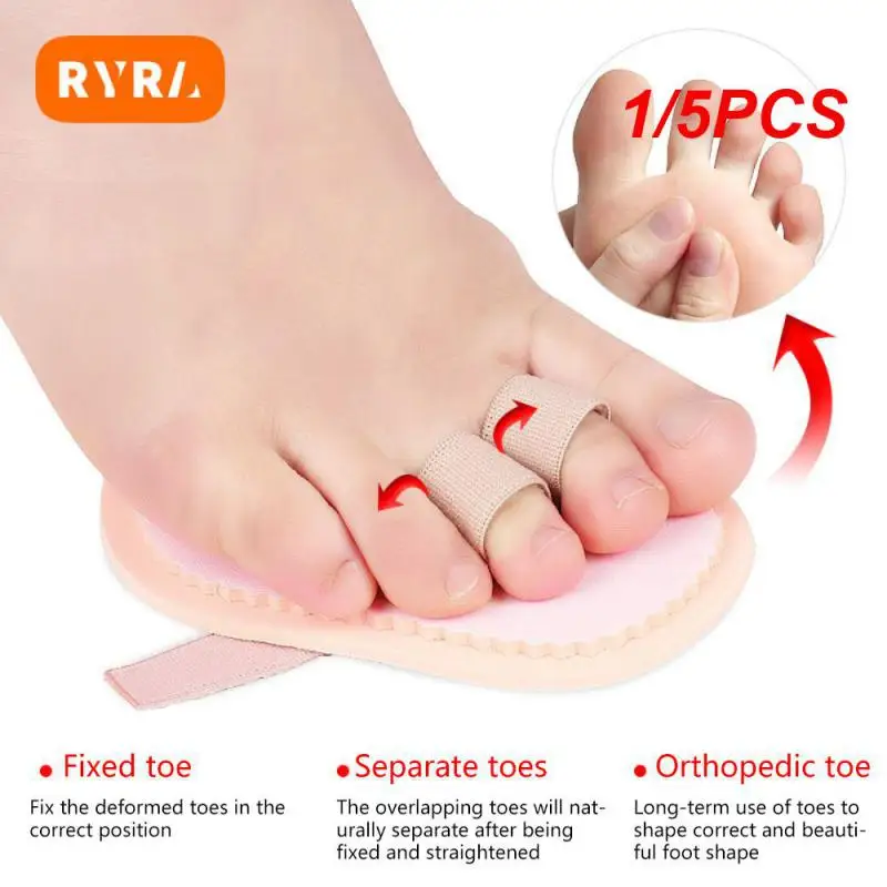 1/5 Stks Hallux Valgus Corrector Voetsteun Pads Voeten Teen Separator Voetverzorging Teen Stijltang Voet Pijn Verzorgingspad