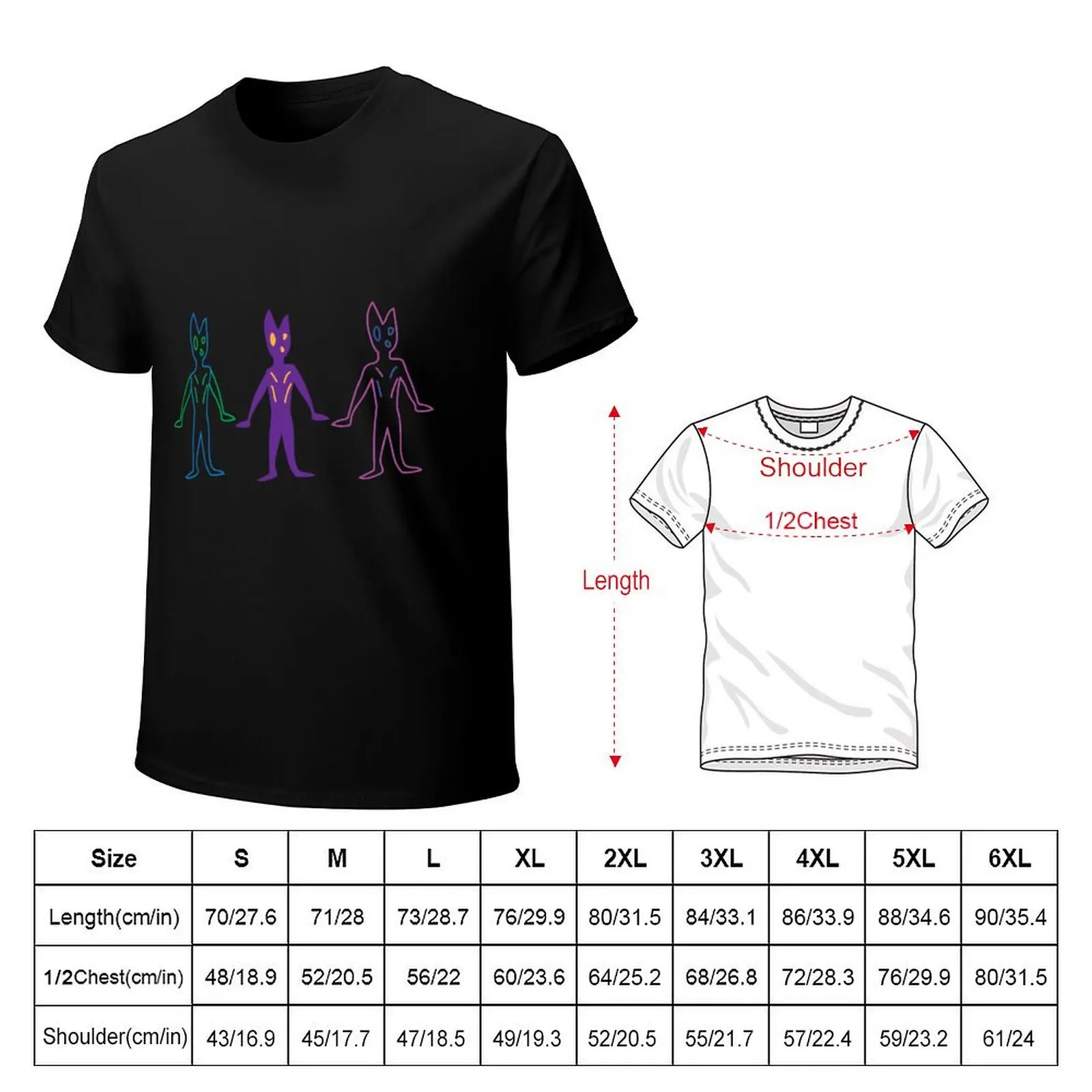 Three little Aliens T-Shirt t shirts for man cotton soft T-Shirt