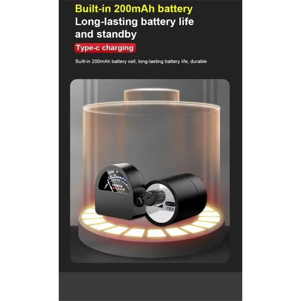 Analog Dial Gauge Pipe Leak Detector Rechargeable Battery Gain Adjustable Water Leak Tester USB Charging High Sensitivity