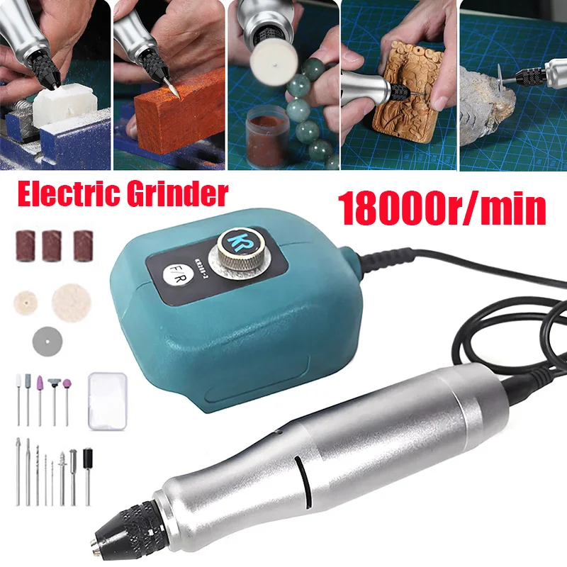 

40W 20V Rechargeable Electric Grinder 18000r/min Aluminum Alloy Reverse and Reverse Stepless Speed Regulation DIY Electric Drill