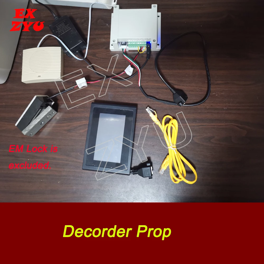 Decorder Prop Real Life Game Connect Wires and Enter Correct Codes to Unlock Escape Room Prop  EX ZYU
